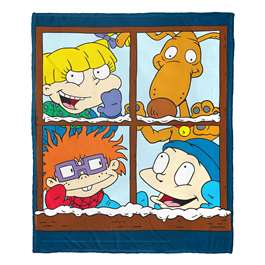 Rugrats, Winter Window  Silk Touch Throw Blanket 50"x60"  