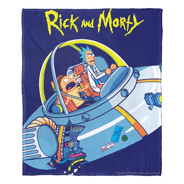 Rick & Morty, Falling Apart  Silk Touch Throw Blanket 50"x60"  