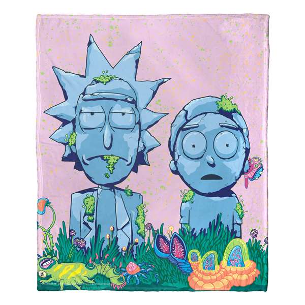 Rick & Morty, Made of Stone  Silk Touch Throw Blanket 50"x60"  