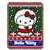 Hello Kitty Snowy Kitty 051 Lic Holiday Tapestry Throw 48"x60"  