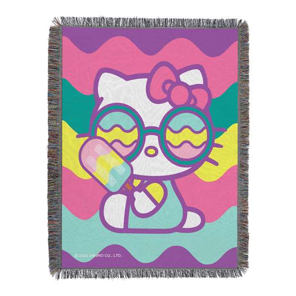 Hello Kitty Cool Kitty Tapestry Throws 48"x60"  