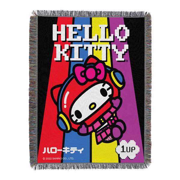 Hello Kitty Cute Game Tapestry Throws 48"x60"  