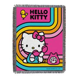 Hello Kitty Let's Chat Tapestry Throws 48"x60"  