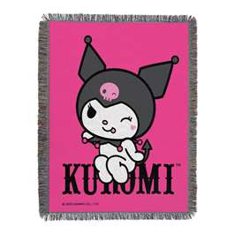 Kuromi So Sassy Tapestry Throws 48"x60"  