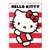 Hello Kitty - Waving Stripes Silk Touch Throw 46"x60"  