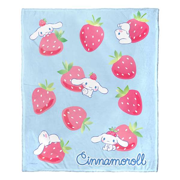 Cinnamoroll, Berry Lovable  Silk Touch Throw Blanket 50"x60"  