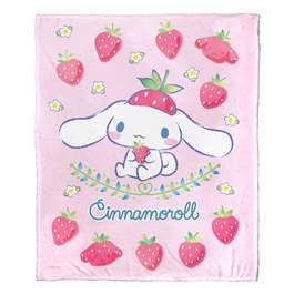 Cinnamoroll, Sweet As Strawberries  Silk Touch Throw Blanket 50"x60"  