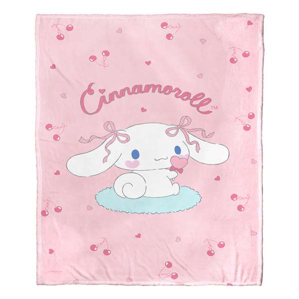 Cinnamoroll, Sweet As Can Be  Silk Touch Throw Blanket 50"x60"  