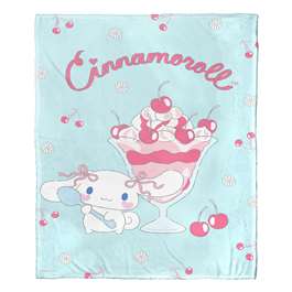 Cinnamoroll, Cherry On Top  Silk Touch Throw Blanket 50"x60"  