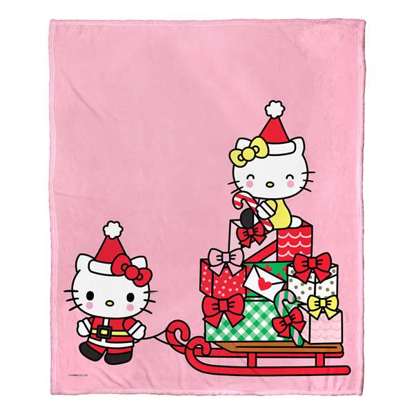 Hello Kitty, Sweet Lil Sleigh  Silk Touch Throw Blanket 50"x60"  