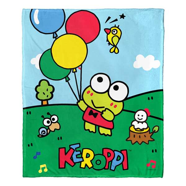 Keroppi, Fly Away Frog  Silk Touch Throw Blanket 50"x60"  