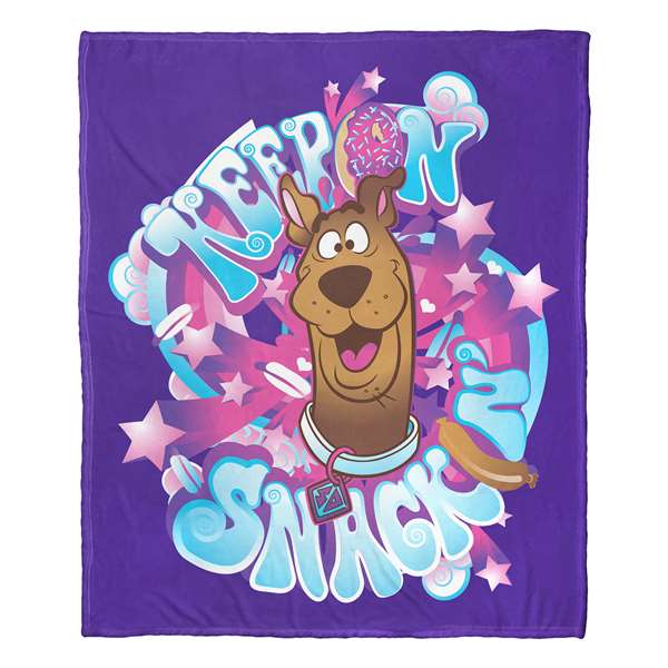 Scooby Doo, Keep Snackin'  Silk Touch Throw Blanket 50"x60"  