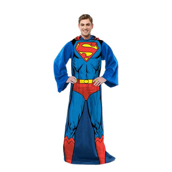 Superman - Being Superman Silk Touch Comfy w/Sleeves 48"x71"  