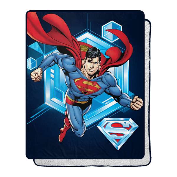 Superman - To the Rescue Silk Touch/Sherpa Blanket 40"x50"  