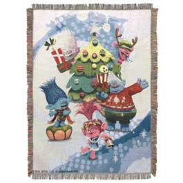 TROLLS - HOLIDAY TIME Tapestry Throws 48"x60"  