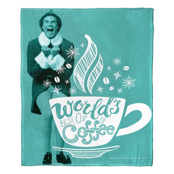 Elf, Best Coffee  Silk Touch Throw Blanket 50"x60"  