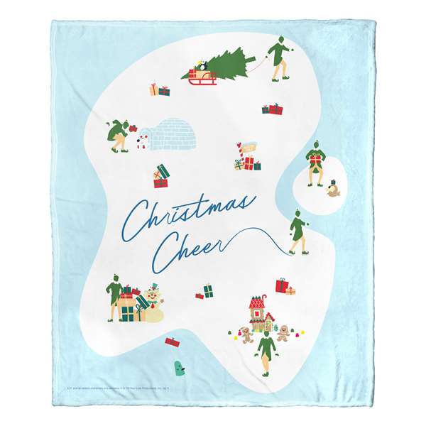 Elf, Christmas Cheer  Silk Touch Throw Blanket 50"x60"  