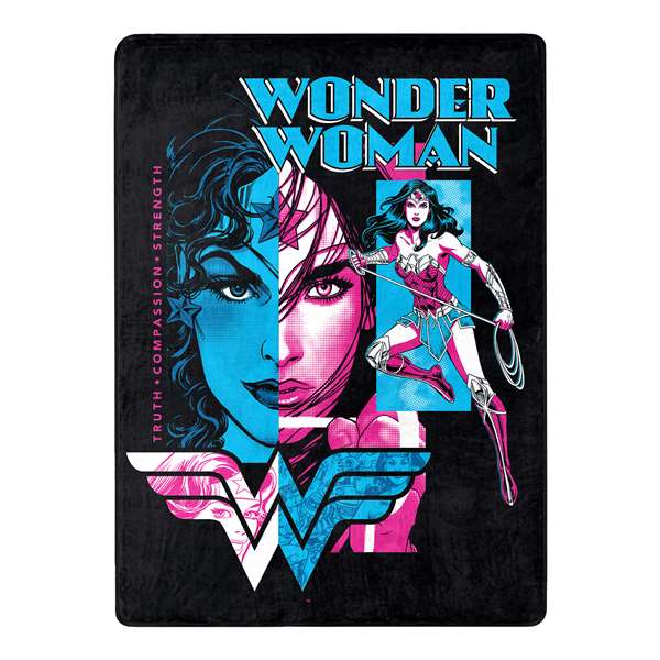 W Woman - Truth Compassion Strenght Silk Touch Throw 46"x60"  