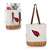 Arizona Cardinals - Pico Willow and Canvas Lunch Basket, (Natural Canvas)  