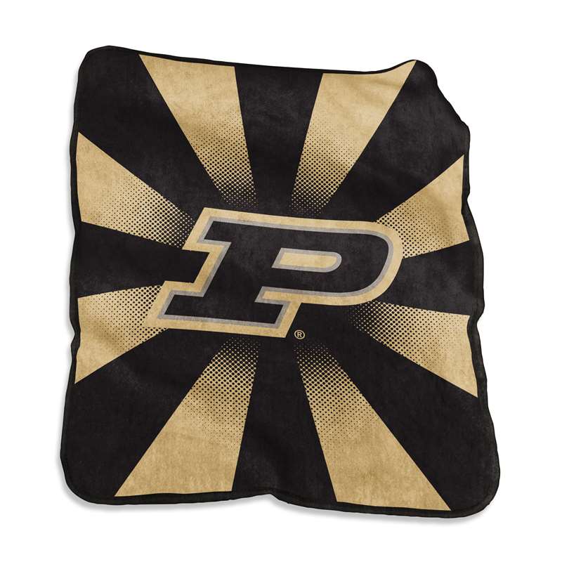 Purdue University Boilermakers Raschel Throw Blanket 60 X 50 inches