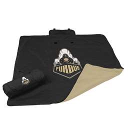 Logo Brands NCAA Purdue All Weather Blanket, One Size, Multicolor