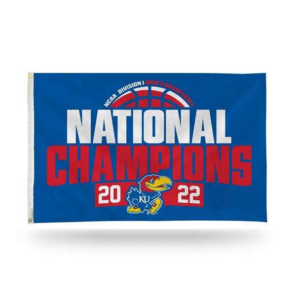 Kansas Jayhawks 2021-22 NCAA Basketball National Champions 3X5 ft Flag Banner