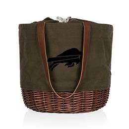 Buffalo Bills Canvas and Willow Basket Tote