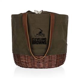 Cleveland Browns Canvas and Willow Basket Tote