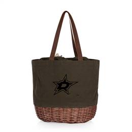 Dallas Stars Canvas and Willow Basket Tote