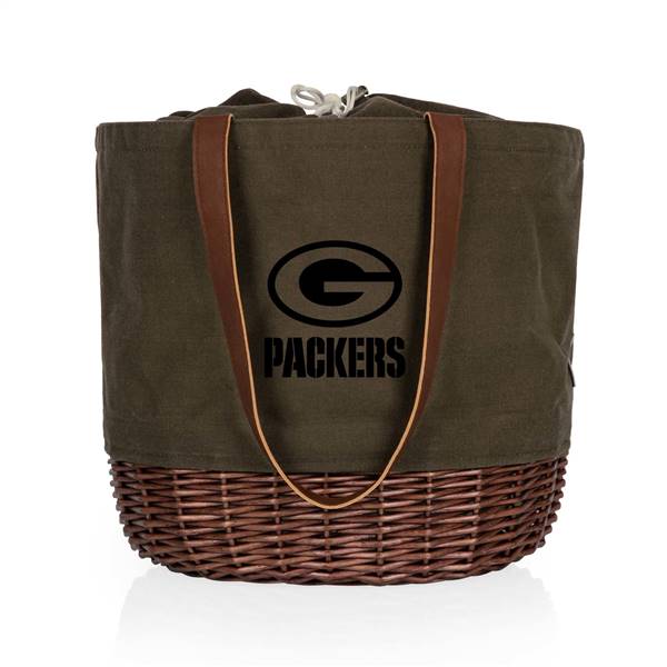 Green Bay Packers Canvas and Willow Basket Tote