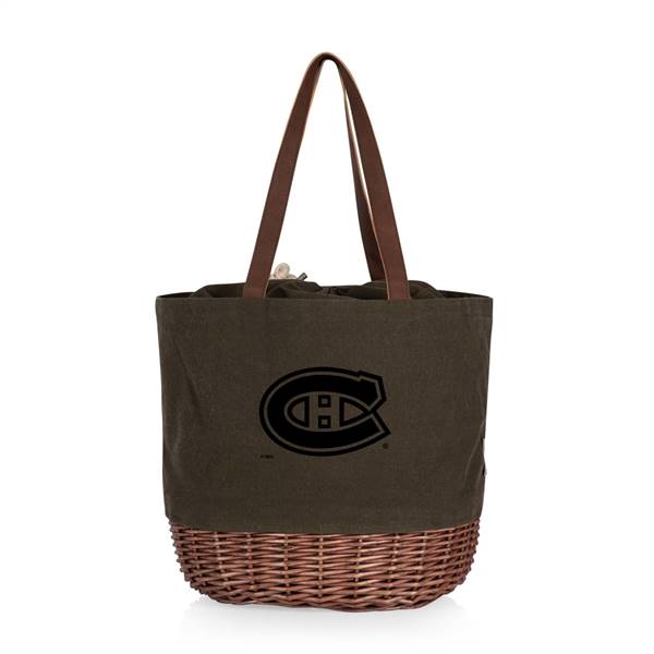 Montreal Canadiens Canvas and Willow Basket Tote