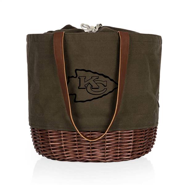 Kansas City Chiefs Canvas and Willow Basket Tote