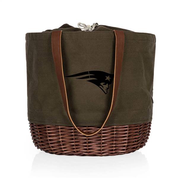 New England Patriots Canvas and Willow Basket Tote  