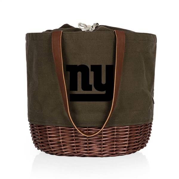 New York Giants Canvas and Willow Basket Tote