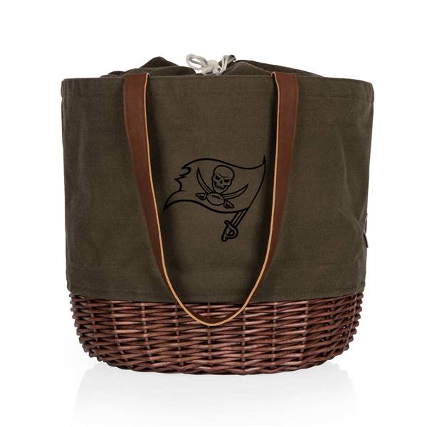 Tampa Bay Buccaneers Canvas and Willow Basket Tote