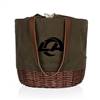 Los Angeles Rams Canvas and Willow Basket Tote