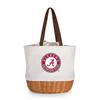 Alabama Crimson Tide Canvas and Willow Basket Tote  
