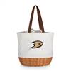 Anaheim Ducks Canvas and Willow Basket Tote  