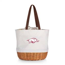 Arkansas Sports Razorbacks Canvas and Willow Basket Tote