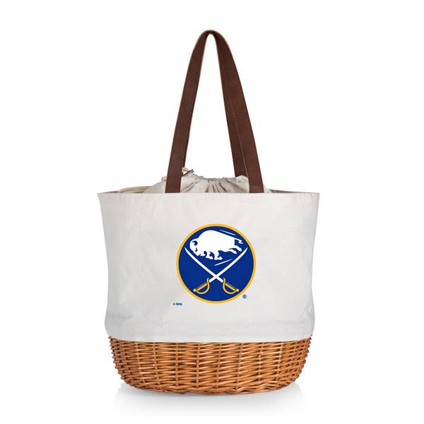 Buffalo Sabres Canvas and Willow Basket Tote
