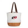 Carolina Hurricanes Canvas and Willow Basket Tote