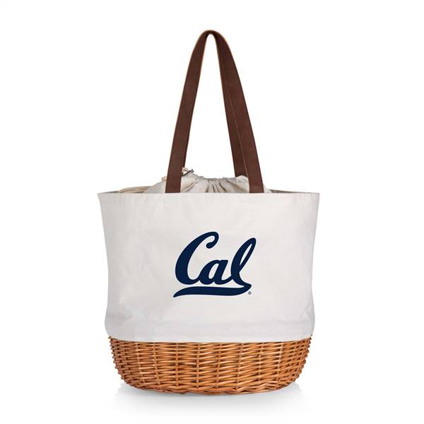 Cal Bears Canvas and Willow Basket Tote