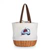 Colorado Avalanche Canvas and Willow Basket Tote