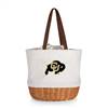 Colorado Buffaloes Canvas and Willow Basket Tote
