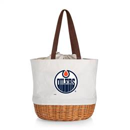 Edmonton Oilers Canvas and Willow Basket Tote