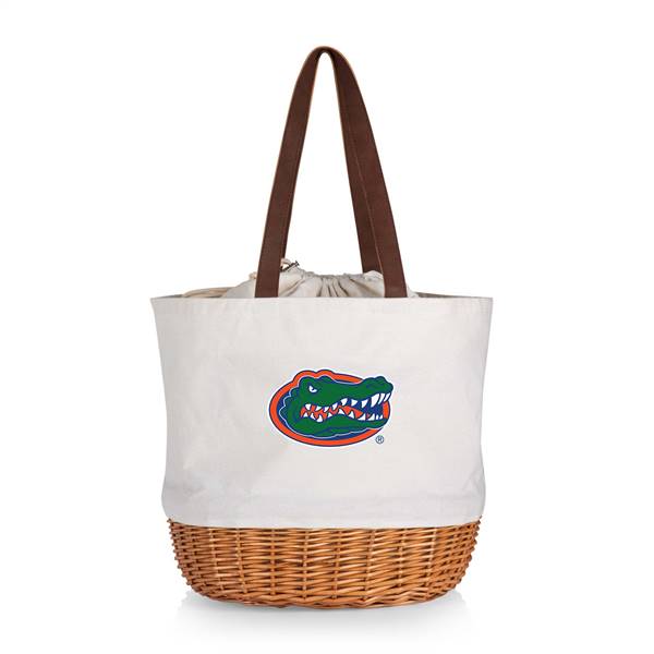 Florida Gators Canvas and Willow Basket Tote