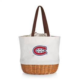 Montreal Canadiens Canvas and Willow Basket Tote