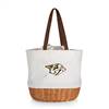 Nashville Predators Canvas and Willow Basket Tote