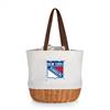 New York Rangers Canvas and Willow Basket Tote