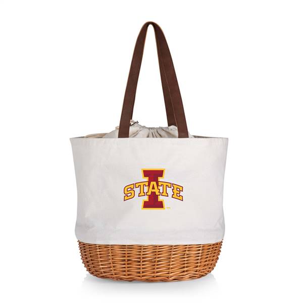 Iowa State Cyclones Canvas and Willow Basket Tote